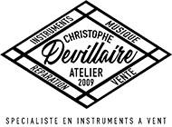 Logo de l'Atelier Christophe Devillaire | Vente et réparation d'instruments à vent à Lyon